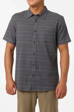 Shirts & Flannels^O'Neill Seafaring Stripe Stretch Standard Fit Shirt - | graphite