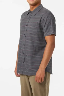 Shirts & Flannels^O'Neill Seafaring Stripe Stretch Standard Fit Shirt - | graphite