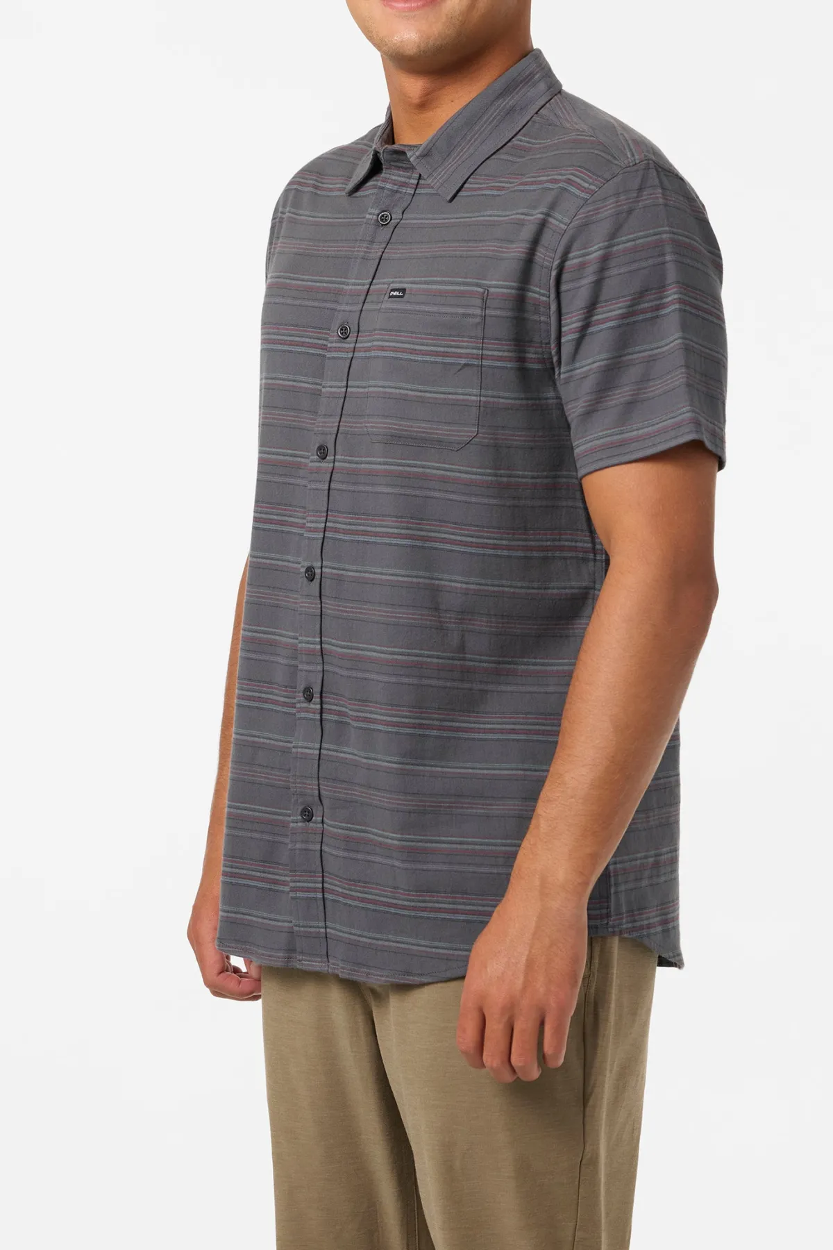 Shirts & Flannels^O'Neill Seafaring Stripe Stretch Standard Fit Shirt - | graphite
