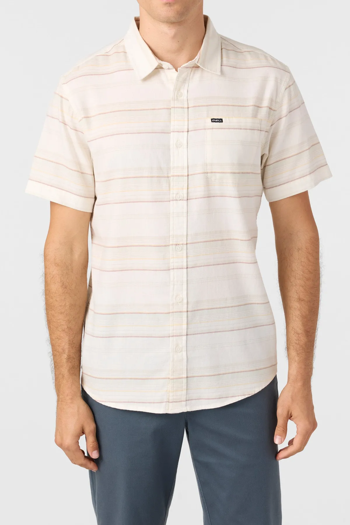 Shirts & Flannels^O'Neill Seafaring Stripe Stretch Standard Fit Shirt - | white