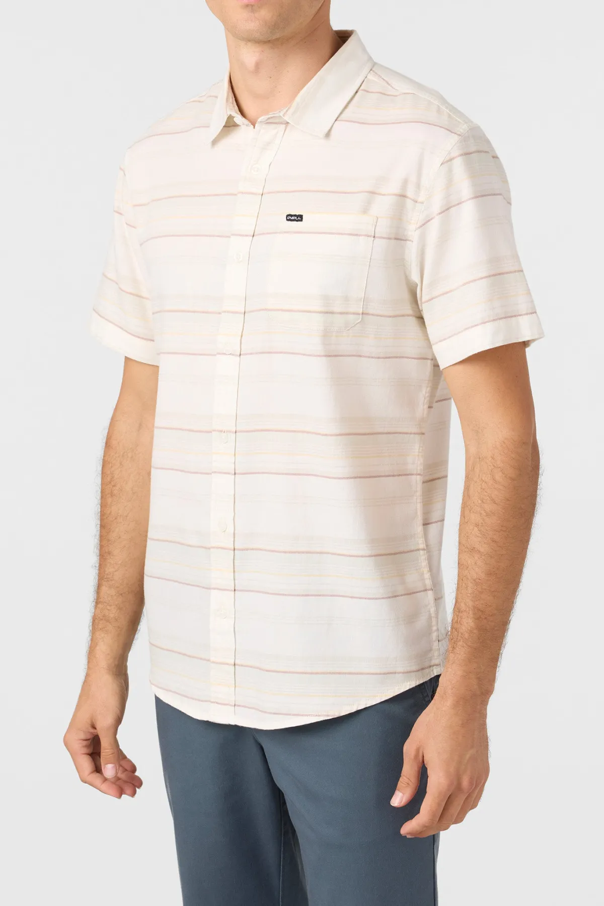 Shirts & Flannels^O'Neill Seafaring Stripe Stretch Standard Fit Shirt - | white