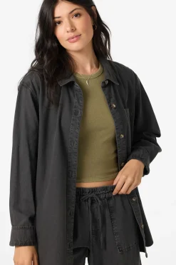Jackets^O'Neill Sevie Shacket Jacket - | washed black