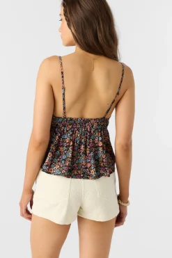 Tops^O'Neill Shalah Ditsy Sleeveless Top - | black