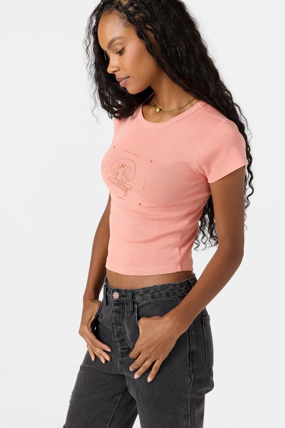 Graphic Tees & Tanks^O'Neill Shell Of A Time Tee - | coral haze
