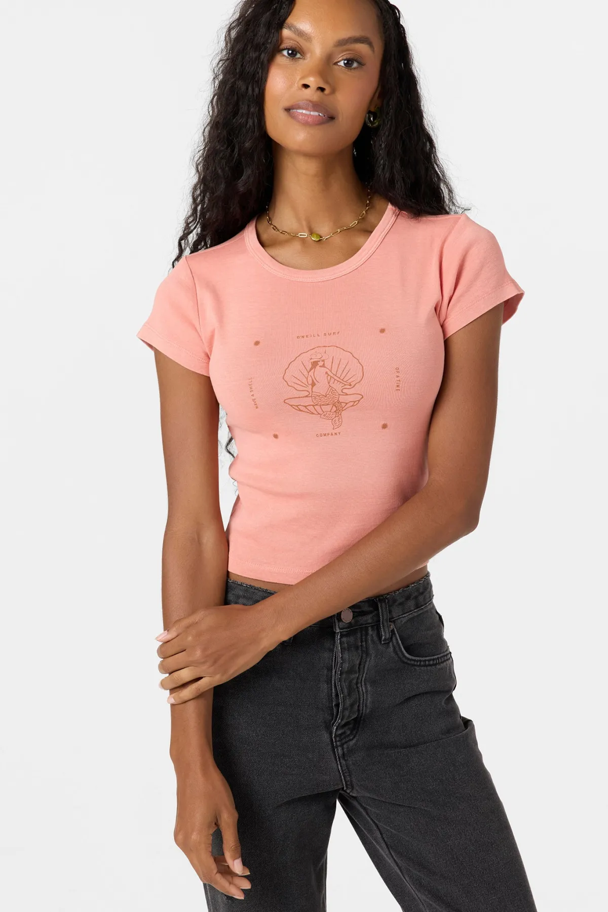 Graphic Tees & Tanks^O'Neill Shell Of A Time Tee - | coral haze