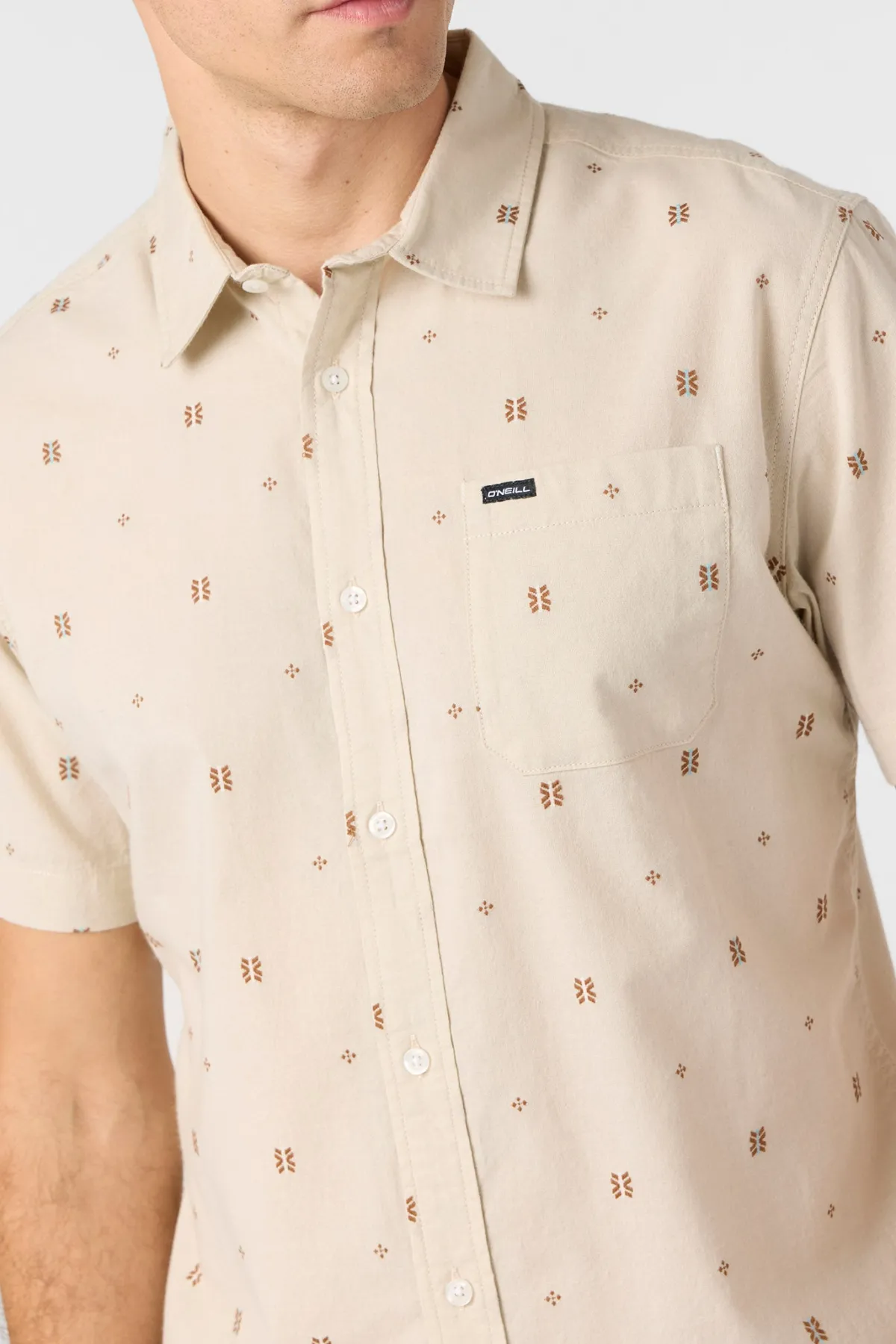 Shirts & Flannels^O'Neill Shields Dobby Standard Standard Fit Shirt - | lt khaki