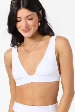 Swim New Arrivals|New Arrivals^O'Neill Shorebreak Rib Cancun Bralette Top white