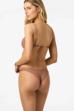 Swim New Arrivals|New Arrivals^O'Neill Shorebreak Rib Hermosa Skimpy Bottoms carob brown