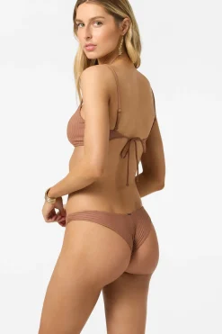 Bikini Bottoms^O'Neill Shorebreak Rib Hermosa Skimpy Bottoms - | carob brown
