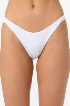 Swim New Arrivals|New Arrivals^O'Neill Shorebreak Rib Hermosa Skimpy Bottoms white