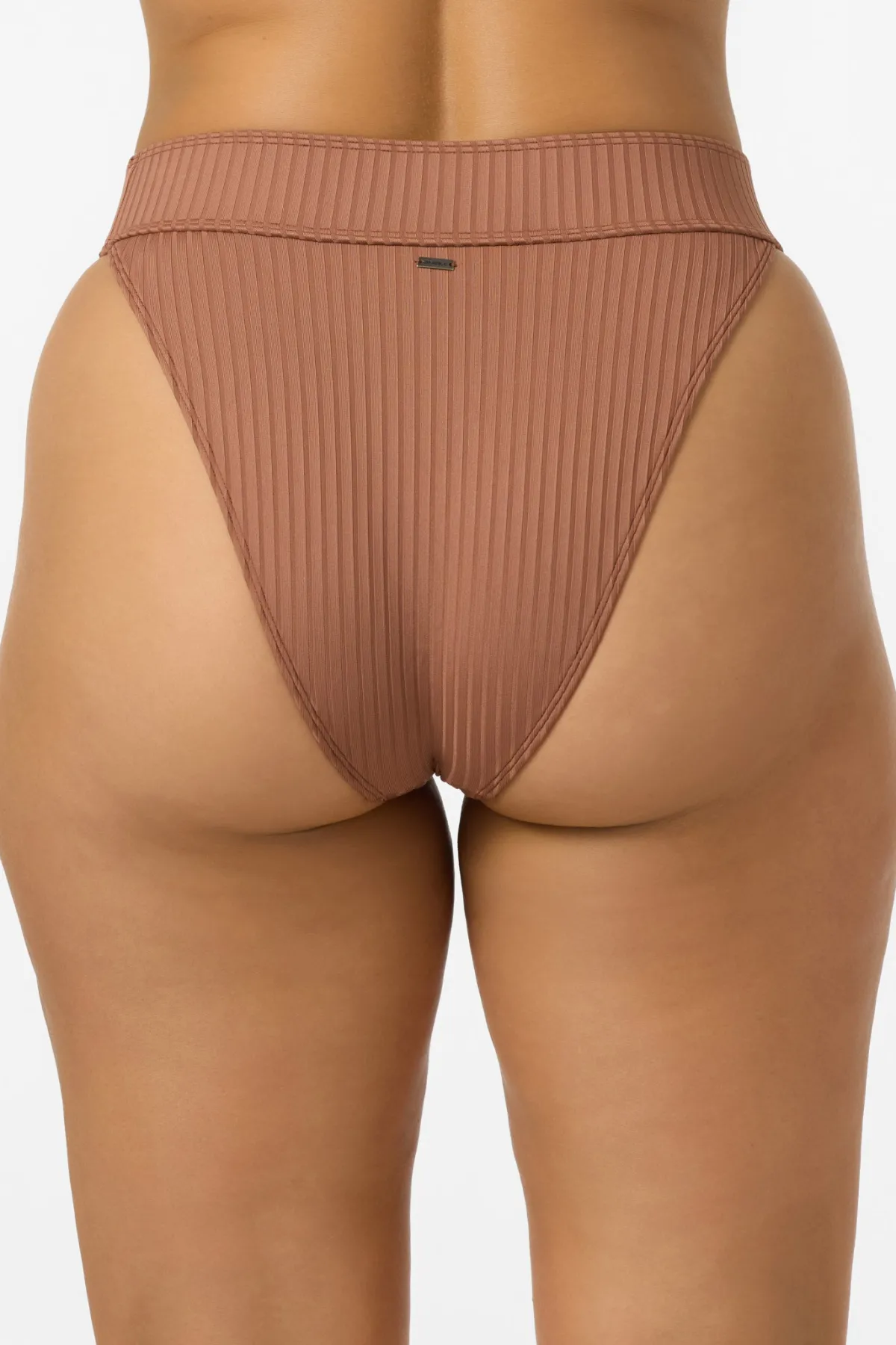 Swim New Arrivals|New Arrivals^O'Neill Shorebreak Rib Santa Barbara High Rise Cheeky Bottoms carob brown