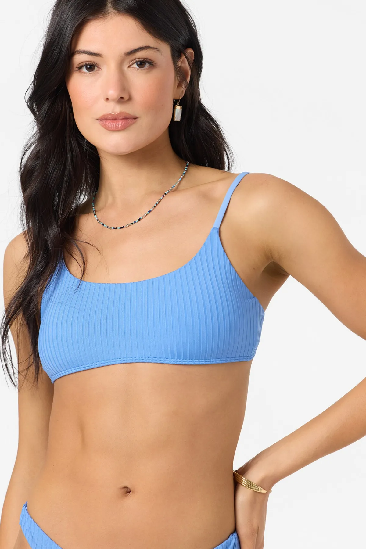 Swim New Arrivals|New Arrivals^O'Neill Shorebreak Rib Surfside Bralette Top azurine