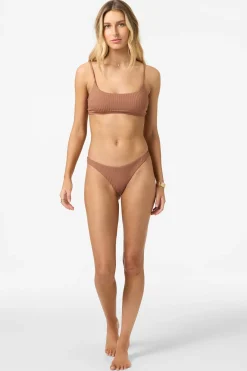 New Arrivals|Swim New Arrivals^O'Neill Shorebreak Rib Surfside Bralette Top - | carob brown