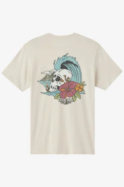 Tees & Tanks^O'Neill Skull Island Standard Fit Tee - | lt khaki