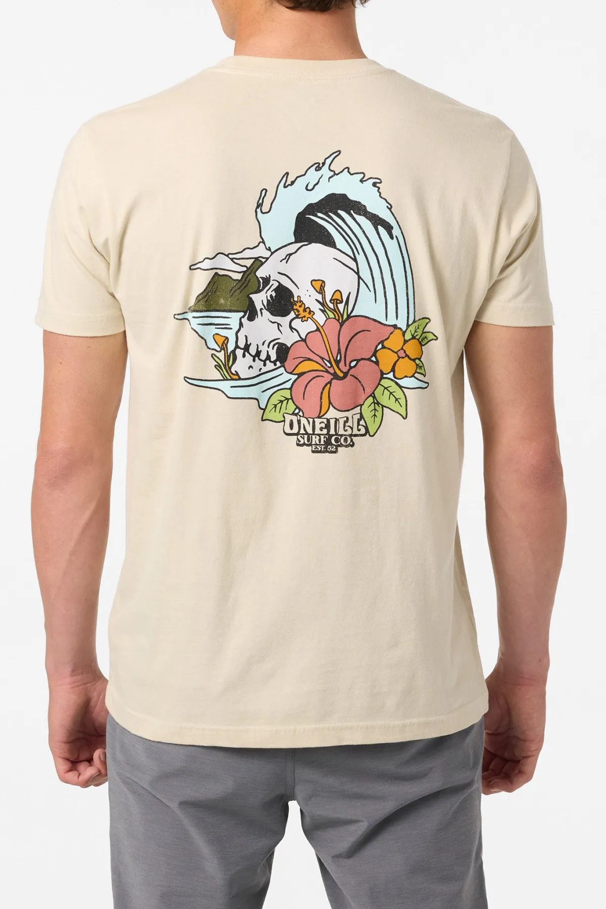Tees & Tanks^O'Neill Skull Island Standard Fit Tee - | lt khaki