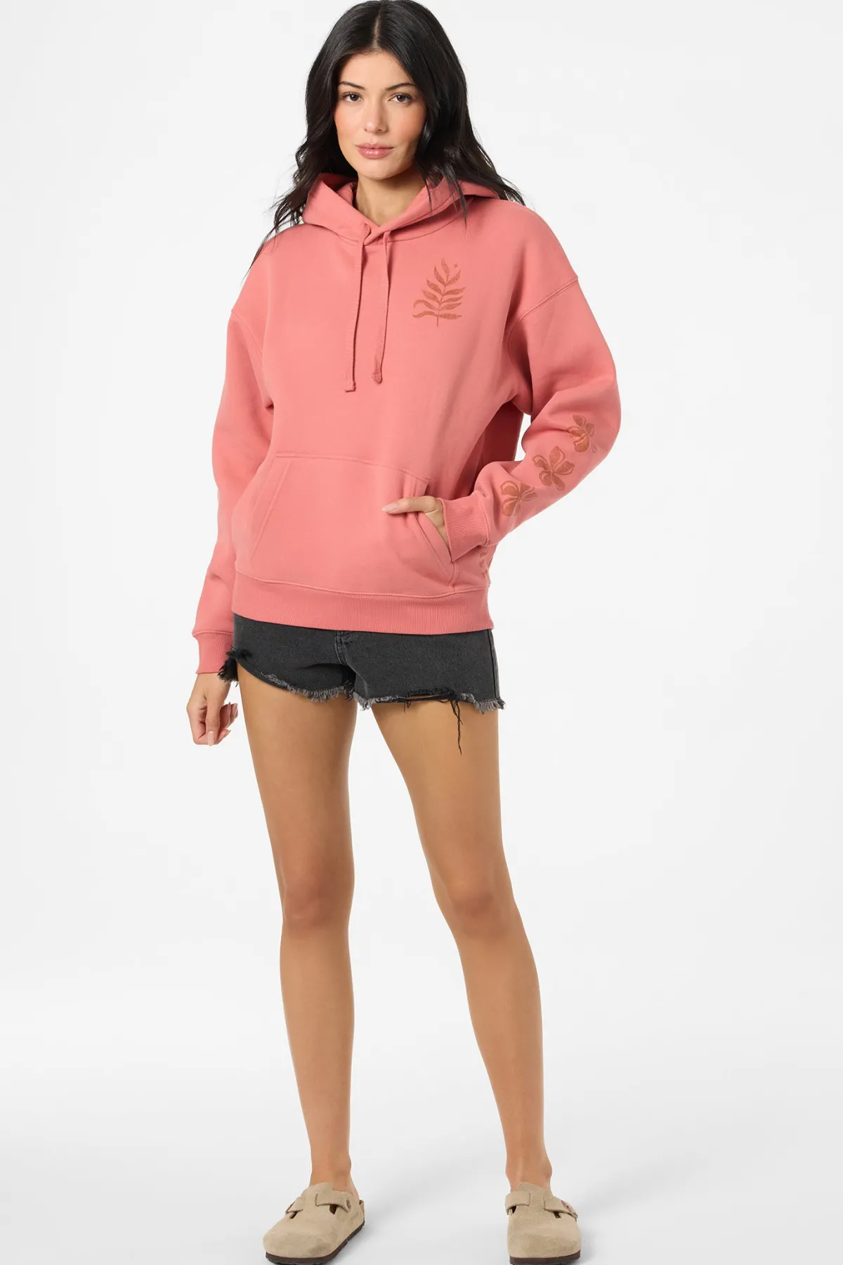 New Arrivals^O'Neill Stamp Relaxed Hoodie canyon rose