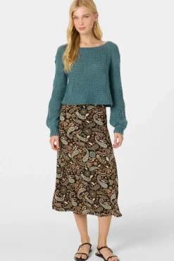 Bottoms^O'Neill Sunni Rosalia Paisley Midi Skirts - | black