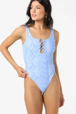 New Arrivals|Swim New Arrivals^O'Neill Surf Abstract Hillrose One-Piece - | azurine