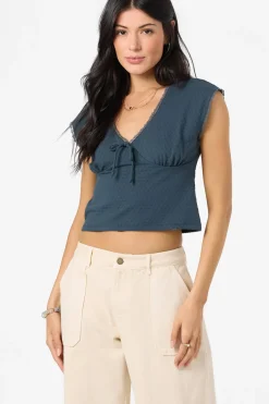 New Arrivals|Tops^O'Neill Tamilyn Short Sleeve Top - | slate