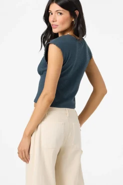 New Arrivals|Tops^O'Neill Tamilyn Short Sleeve Top - | slate