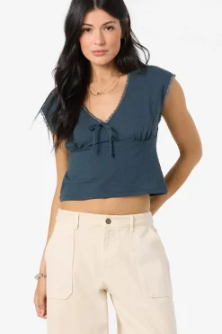 New Arrivals|Tops^O'Neill Tamilyn Short Sleeve Top - | slate