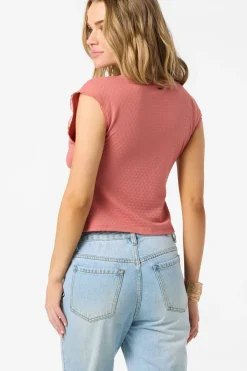 New Arrivals|Tops^O'Neill Tamilyn Short Sleeve Top - | canyon rose