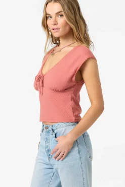 New Arrivals|Tops^O'Neill Tamilyn Short Sleeve Top - | canyon rose