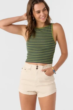 Bottoms^O'Neill Tasia Denim Shorts tapioca