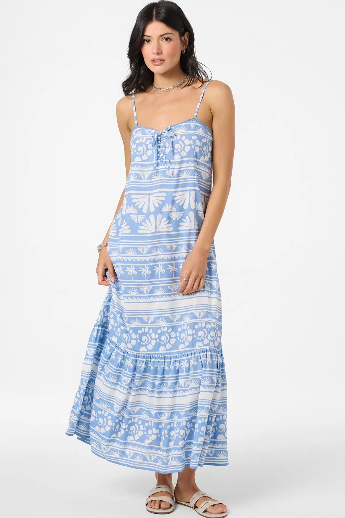 New Arrivals|Matching Sets^O'Neill Tasmin Abstract Dress Midi Dress - | azurine