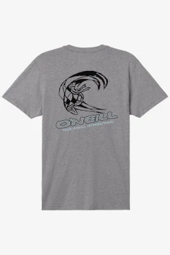 Tees & Tanks^O'Neill Team Spike Standard Fit Tee - | heather grey