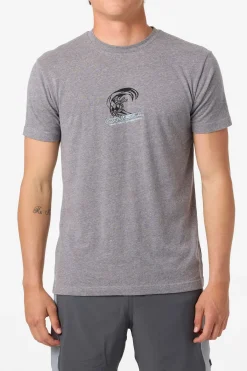 Tees & Tanks^O'Neill Team Spike Standard Fit Tee - | heather grey