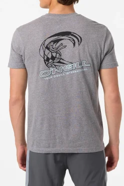 Tees & Tanks^O'Neill Team Spike Standard Fit Tee - | heather grey