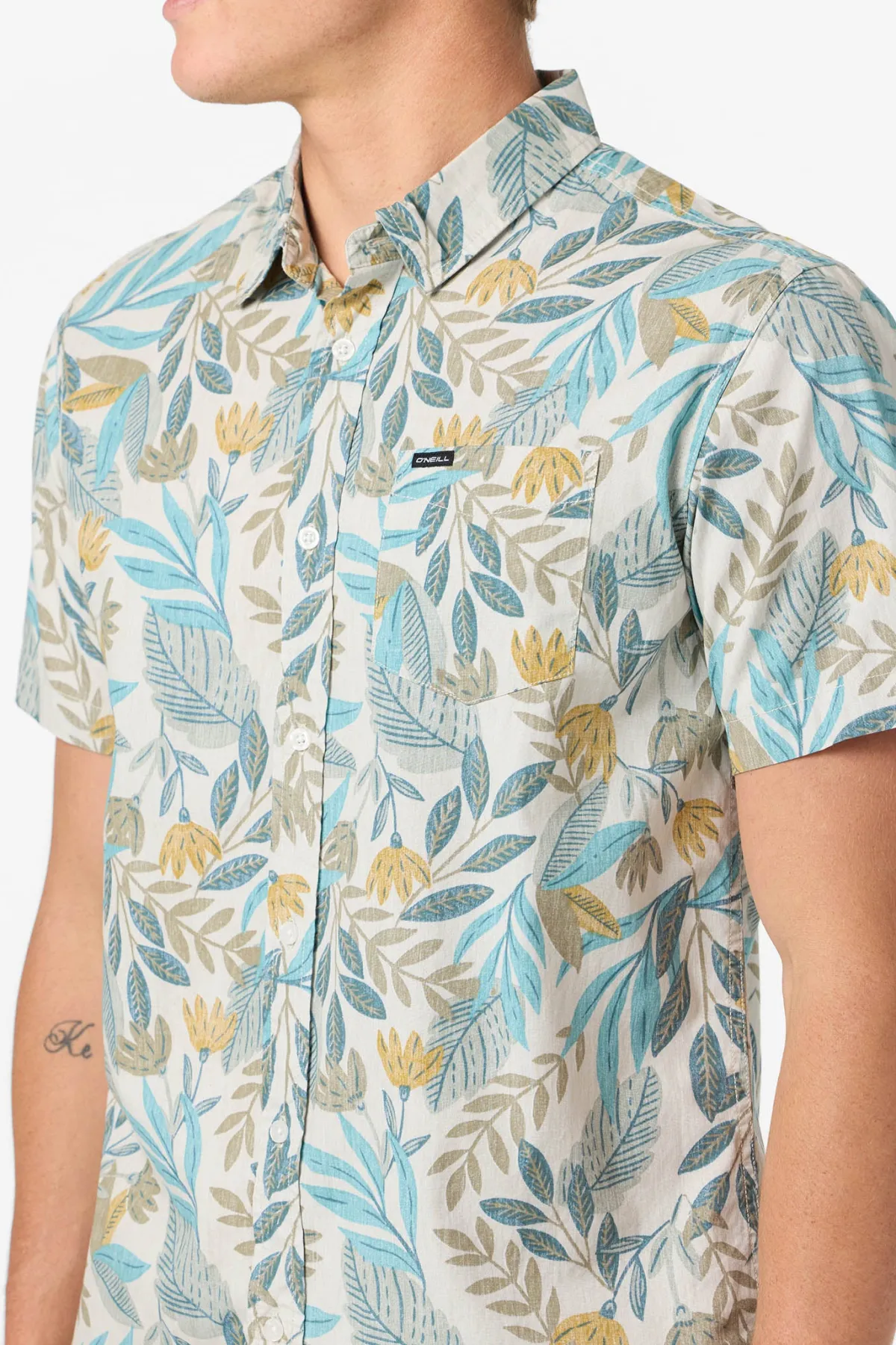Shirts & Flannels^O'Neill Terrace Standard Standard Fit Shirt - | lt khaki