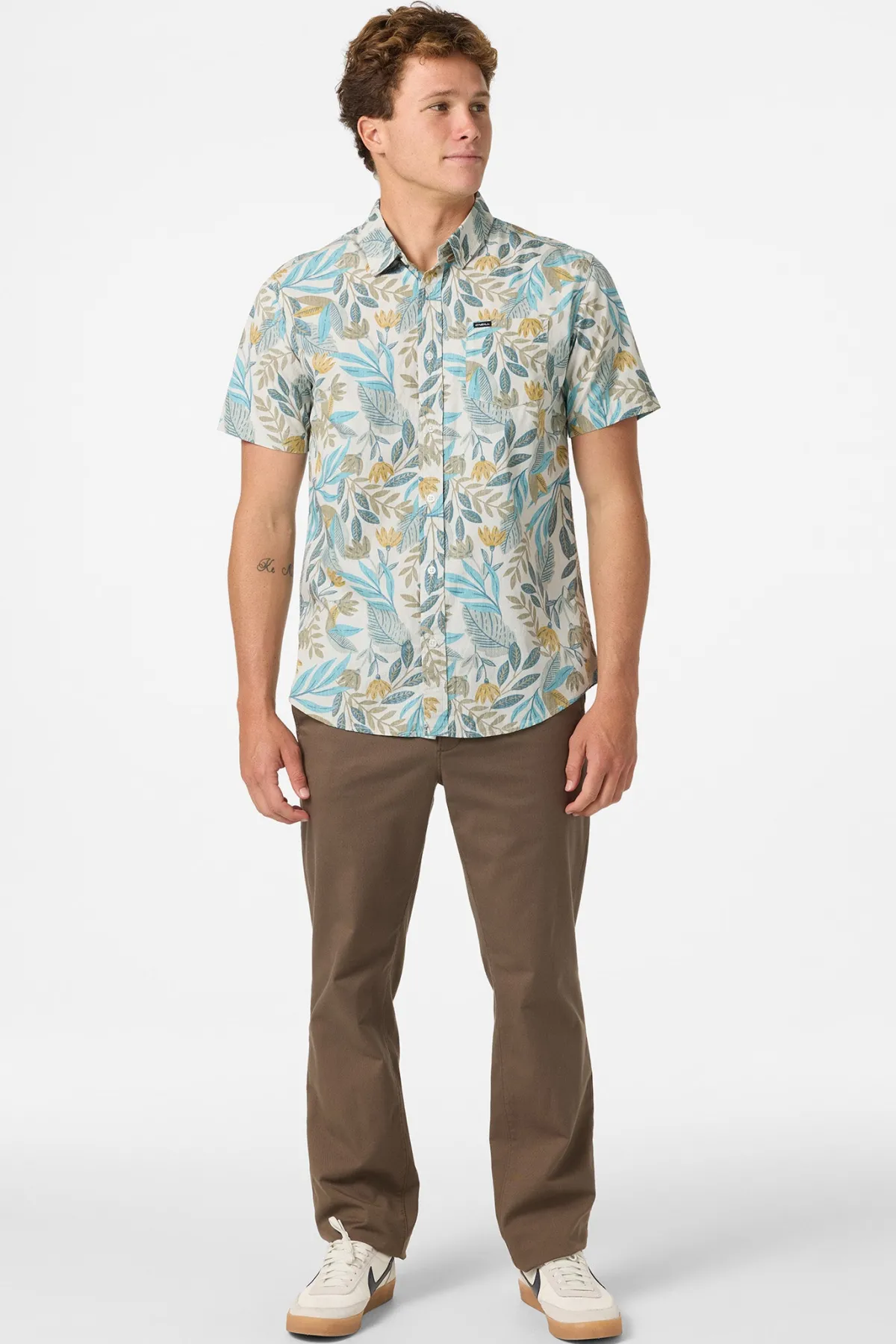Shirts & Flannels^O'Neill Terrace Standard Standard Fit Shirt - | lt khaki