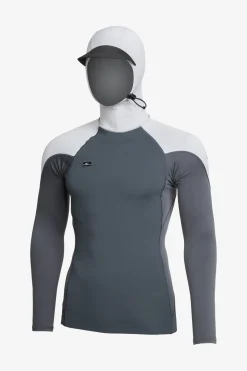 Neoprene Tops^O'Neill Thinskins Neo-Skins Long Sleeve W/hood - | graph grey