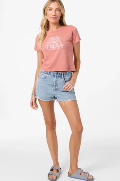Graphic Tees & Tanks|New Arrivals^O'Neill Throne Fitted Tee canyon rose