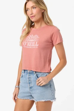 Graphic Tees & Tanks|New Arrivals^O'Neill Throne Fitted Tee canyon rose