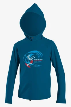 Uv-Sun-Protection Rash Guards|Uv-Sun-Protection Rash Guards^O'Neill Toddler O'zone Long Sleeve Sun Hoodie - | ultra blue