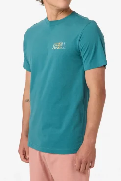 Tees & Tanks^O'Neill Triple Stack Classic Tee Standard Fit Tee - | hydro