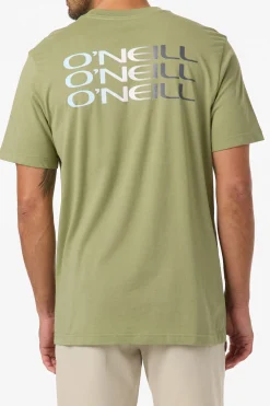 New Arrivals|Tees & Tanks^O'Neill Triple Stack Classic Tee Standard Fit Tee - | oil green