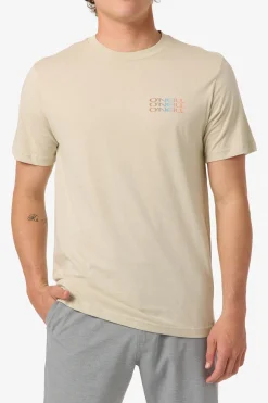 New Arrivals|Tees & Tanks^O'Neill Triple Stack Classic Tee Standard Fit Tee - | lt khaki
