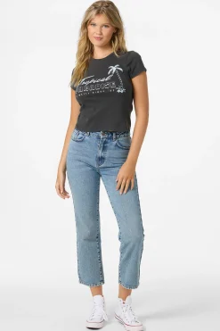 Graphic Tees & Tanks^O'Neill Tropical Paradise Tee - | washed black