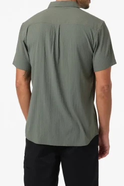 New Arrivals^O'Neill TRVLR Perforated Standard Fit Shirt dark olive