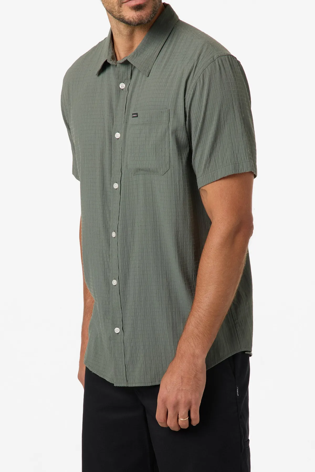 Trvlr Series^O'Neill TRVLR Perforated Standard Woven Shirt Standard Fit Shirt - | dark olive