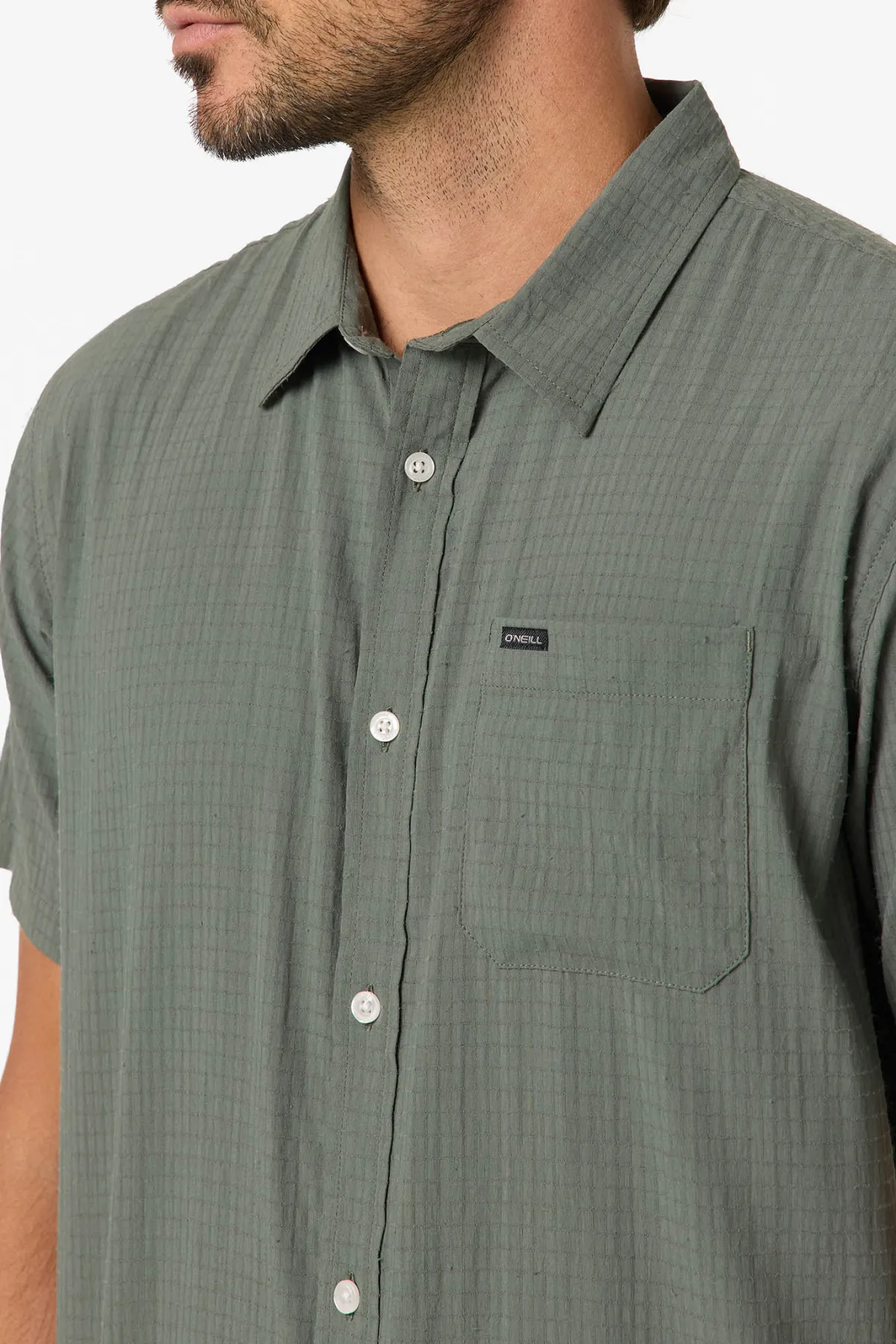 Trvlr Series^O'Neill TRVLR Perforated Standard Woven Shirt Standard Fit Shirt - | dark olive
