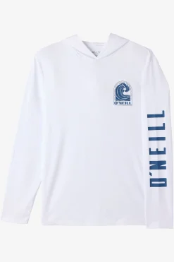 Shirts & Flannels^O'Neill TRVLR Upf Hooded - Swell Long Sleeve Pullover - | white