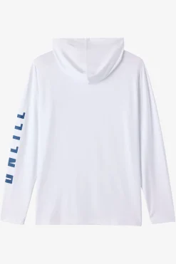 Shirts & Flannels^O'Neill TRVLR Upf Hooded - Swell Long Sleeve Pullover - | white