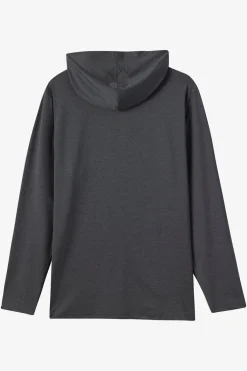 Shirts & Flannels^O'Neill TRVLR Upf Hooded Ls - Blaze Long Sleeve Pullover - | hthr blk 2