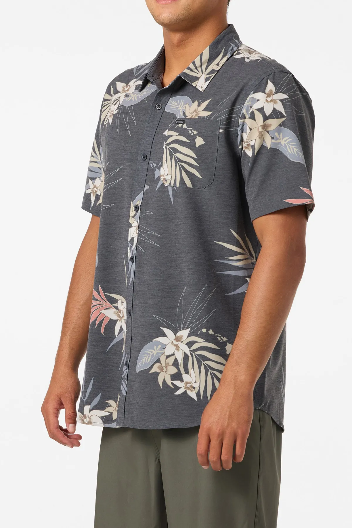 Trvlr Series|Shirts & Flannels^O'Neill TRVLR Upf Traverse Hawaii Shirt - | black