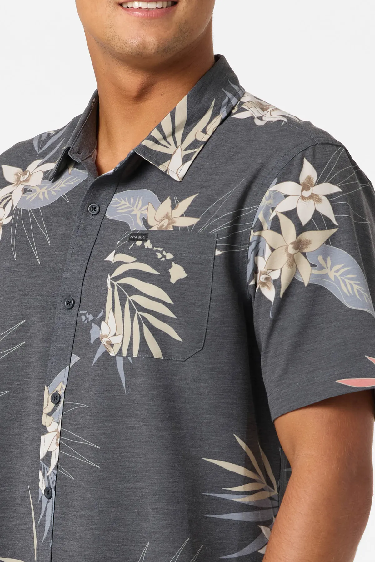 Trvlr Series|Shirts & Flannels^O'Neill TRVLR Upf Traverse Hawaii Shirt - | black